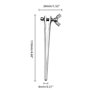 Metal 304 Stainless Steel Adjustable Urethral Sounding Dilator  Pugging Plunger Male Urethra SM Sex Toy Male Masturbator